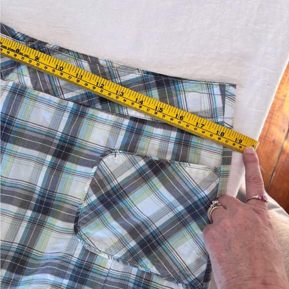 Women’s Lole Plaid Adjustable Waist Back Zip Pockets Tennis Skort Short Size 12 - Picture 8 of 15